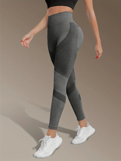 Women's High Waist Seamless Yoga Pants - Quick-Drying、Elastic Sports Pants，Suitable for fitness and training