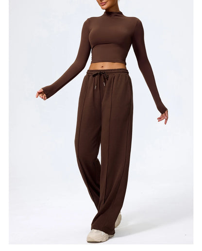 Pantalones deportivos Hearuisavy para mujer, corte recto, con cordón ajustable, bolsillos, para gimnasio, deportes, uso casual, actividades al aire libre, correr, entrenamiento, yoga, pantalones largos.