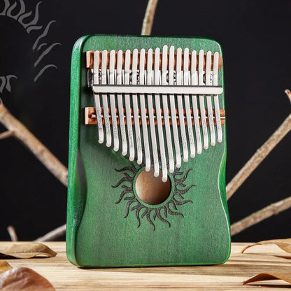 Hluru - Kalimba de arce de 21 teclas, piano de pulgar de 17 teclas, piano de dedo portátil para principiantes, regalo Mbira para niños y adultos