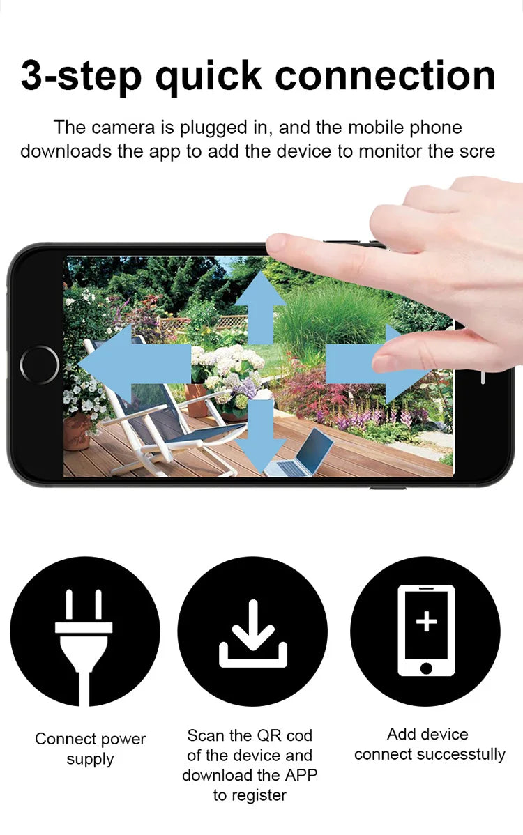 Cámara solar WiFi Tuya para exteriores, resistente al agua, 3 MP, 5 W, batería de 10000 mAh, aplicación Smart Life, PTZ inalámbrico, PIR, CCTV, seguimiento automático, 2K