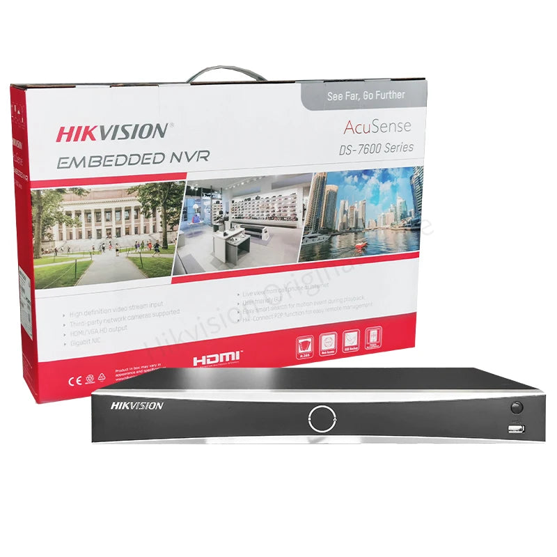 NVR Hikvision AcuSense 4K de 4, 8 y 16 canales para cámaras IP con PoE: DS-7604NXI-K1/4P, DS-7608NXI-K2/8P, DS-7616NXI-K2/16P