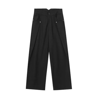 Pantalones casuales de verano para hombre, de lyocell fino, con sensación de hielo, de seershawn, de pierna ancha, holgados, rectos, cómodos y transpirables.