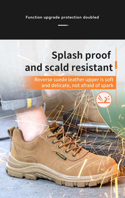 Safety Shoes Man for Work Man's Safety Working Shoes Working Lightweight Work Wear   Industrial Security-Protection