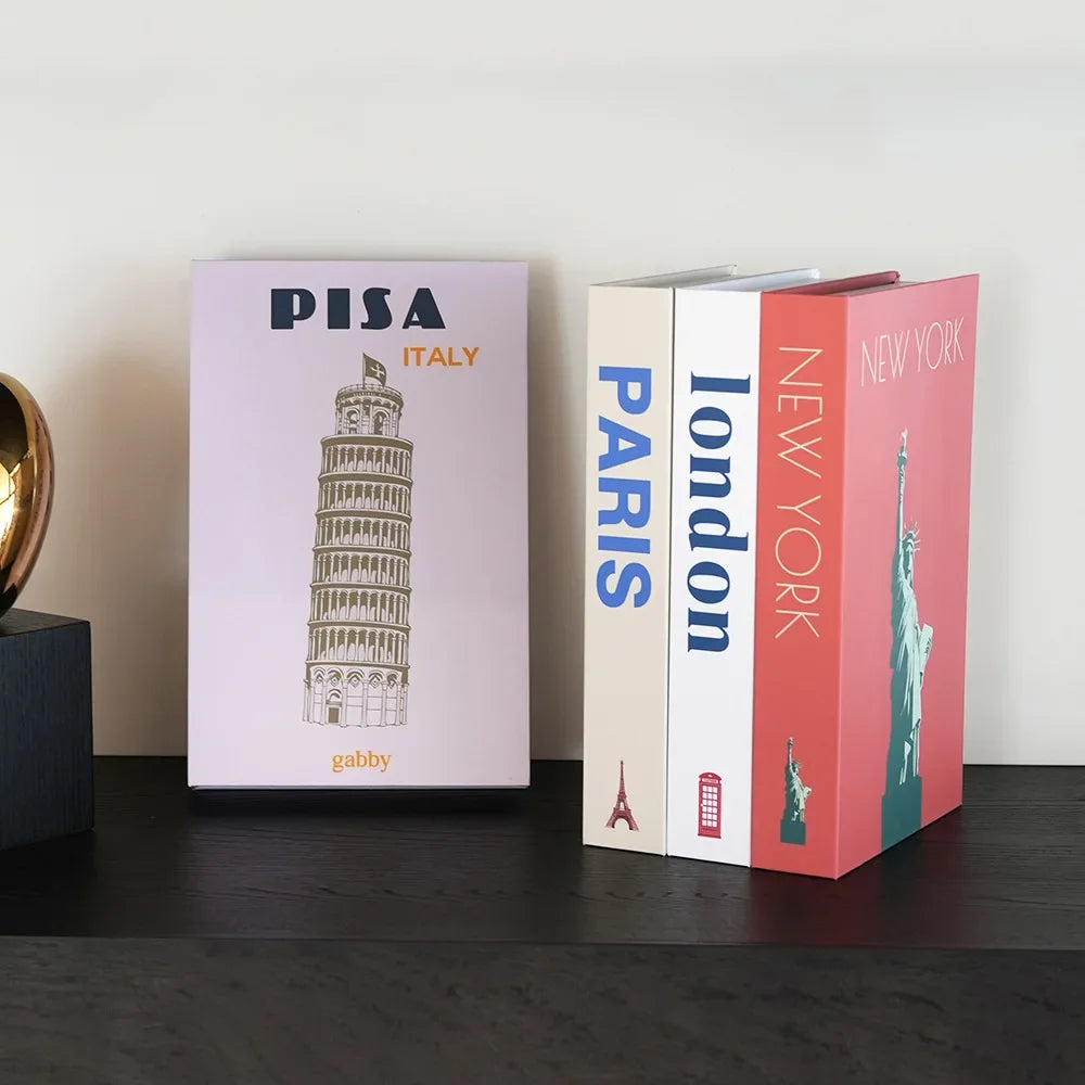Libros de imitación modernos, decoraciones para el hogar, adornos de lujo para la mesa de centro, sala de estar, estudio, libros de imitación suaves, regalos.