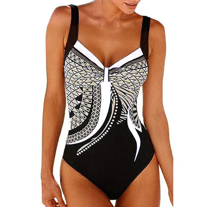 2024 One Piece Swimsuit Sexy Ruched Tummy Control Swimwear Women Vintage Solid Monokini Beachwear Female Bathing Suit Plus Size