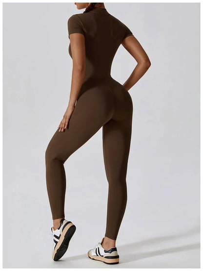 Conjunto de yoga de verano para mujer, ropa deportiva para entrenamiento, mono de gimnasio, mono deportivo siamés para mujer