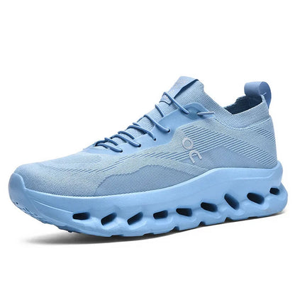 Zapatillas deportivas informales retro de moda para papá con absorción de impactos, parte superior sintética transpirable y suela de goma.