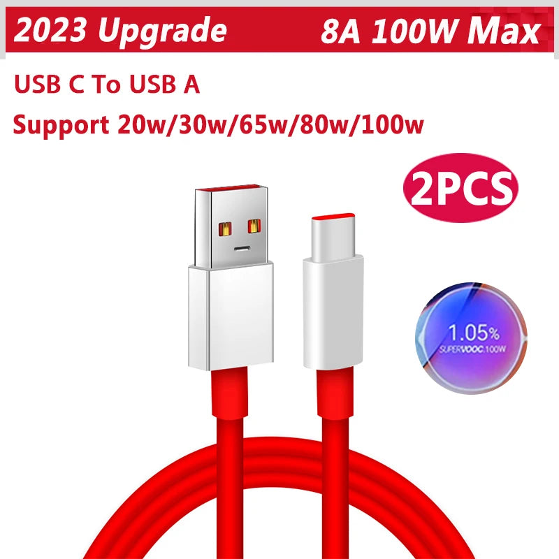 Cable original para OnePlus 13, 12 y 11, 150 W, 100 W y 80 W Supervooc 2.0 Warp, USB tipo C, carga rápida, OnePlus 10T, Nord CE 5, 4, 10, Ace 3