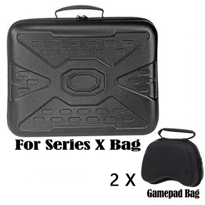Bolsa para consola de juegos Xbox Series S, mando, accesorios, estuche rígido, organizador de almacenamiento, maleta de viaje