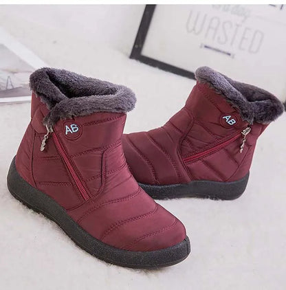 Botas de nieve para mujer, zapatos casuales para mujer, botines impermeables para mujer, botines ligeros de talla grande, botas de invierno para niñas