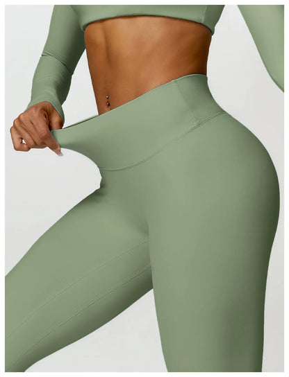 Conjunto de chándal de yoga para mujer, 2 piezas, ropa deportiva para entrenamiento, ropa deportiva, leggings de gimnasio, sujetador de fitness, top corto, trajes deportivos de manga larga