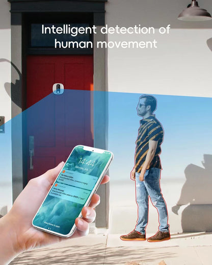 KUXA 4.3 Inch 1080P/158° Wifi Smart Door Bell Camera Tuya Video Door Peepholes PIR Movement Detection Eye Wireless Doorbell