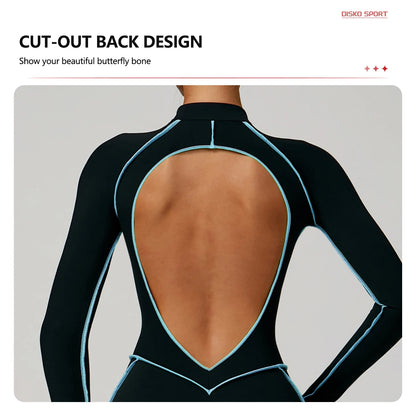 Mono deportivo de mujer Hearuisavy, de alta intensidad para fitness, casual, sin espalda, para yoga, de una pieza, de secado rápido, para gimnasio y entrenamiento.