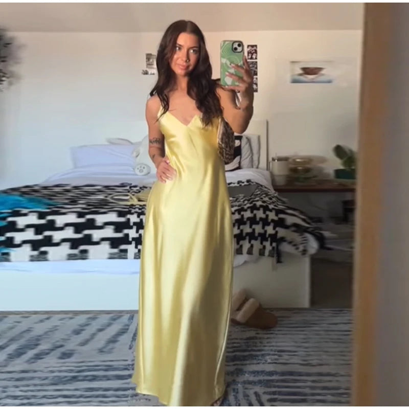 2025 Sexy Party Off Shoulder Dresses Women's Elegant Sleeveless Hollow Out Beach Dress Backless High Street Lady Summer Vestidos
