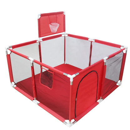 Parque infantil para bebés Corralito con tubos de acero gruesos, parque de juegos para niños, valla de actividades, caja de pelota, corralito