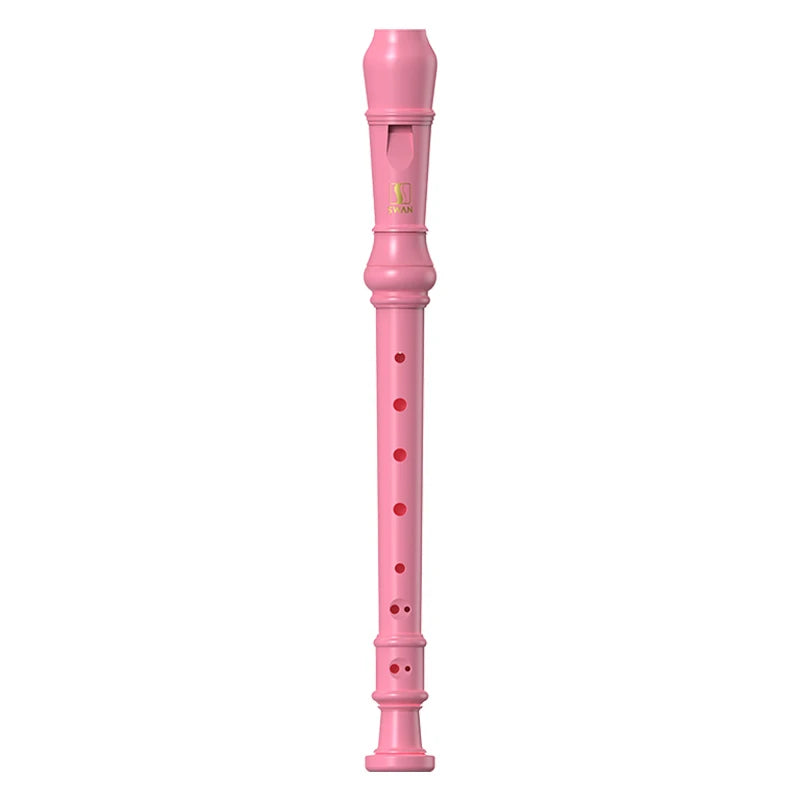 Flauta dulce soprano SWAN para niños principiantes, flauta dulce con digitación alemana en clave C, 3 piezas con kit de limpieza