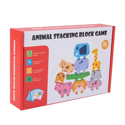Juguetes Montessori para bebés, bloques de madera con forma de animales, juguetes para clasificar y apilar para niños de 2 a 4 años, regalos para niñas y niños, juguetes educativos para niños.