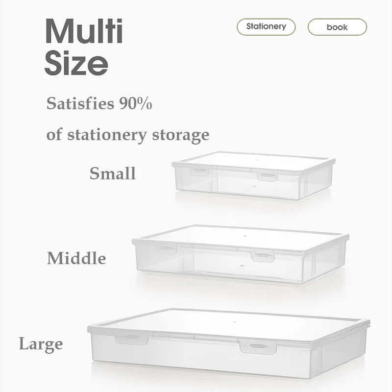 Caja de almacenamiento de libros A4, organizador de documentos, caja organizada, caja de almacenamiento de papelería para datos, certificados, papelería