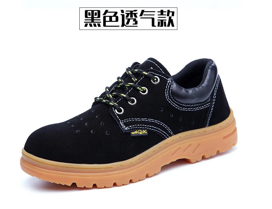 Calzado de seguridad laboral para hombres y mujeres. Antiaplastamiento, antiperforación, antideslizante y antiescaldaduras. Calzado de protección para soldadura eléctrica.