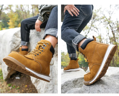 Calzado de seguridad para hombre, resistente a impactos, perforaciones y desgaste. Botas de trabajo antideslizantes de caña alta, ideales para exteriores, fábricas y trabajos de protección.