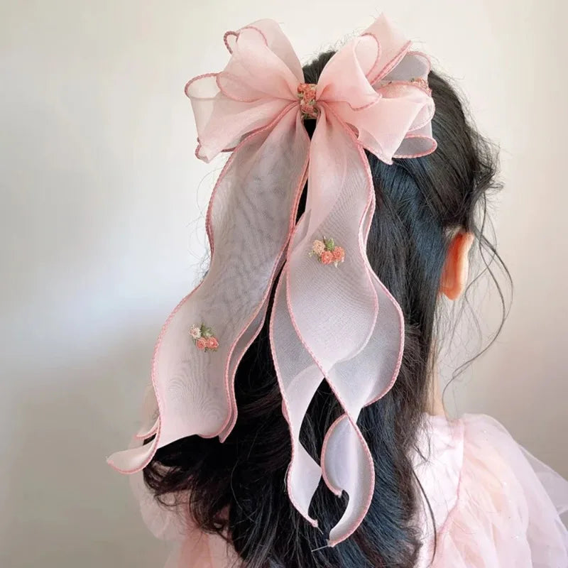 Accesorios para el cabello para niñas, accesorios para el cabello para niñas, lindos accesorios para el cabello, tocado de cola de caballo de princesa para niñas.