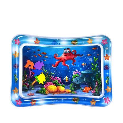 Colchoneta inflable para jugar boca abajo, colchoneta de juego premium para bebés, cojín de agua inflable, gimnasio interactivo para bebés, juguetes para el desarrollo sensorial.