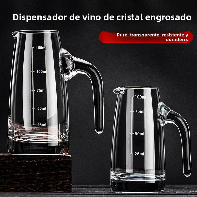 Juego de vino de alta gama para uso doméstico que incluye vaso de whisky, jarra para servir vino y aireador para uso comercial.