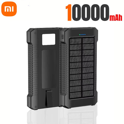 Banco de energía solar Xiaomi de 500.000 mAh, gran capacidad, carga súper rápida, batería externa portátil para exteriores para iPhone, Huawei y Samsung.