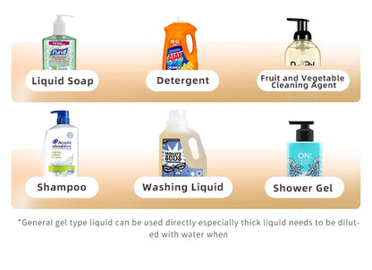 Dispensador automático de jabón líquido de 500 ml para cocina, recargable por USB, sin contacto, de alta capacidad, para detergente. También apto para baño.