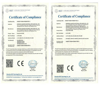 Adaptador de enchufe para electrodomésticos inteligentes Herepow Thailand, enchufe de pared USB doble estándar americano tipo C de 3,1 A con carga rápida.