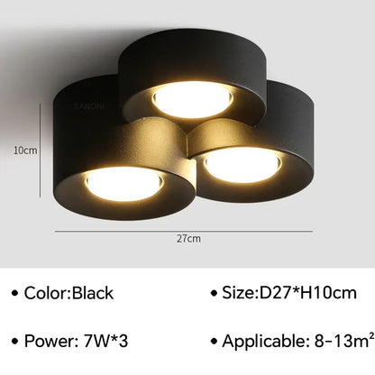 Lámparas LED de techo para sala de estar, dormitorio, pasillo, estilo moderno, estilo nórdico, minimalista, para decoración de interiores.