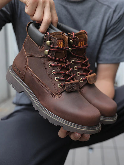 Zapatos de senderismo para hombre, botas de caza impermeables, botines tácticos de combate en el desierto, zapatos de trekking, zapatillas de trabajo de cuero para caminar para mujer