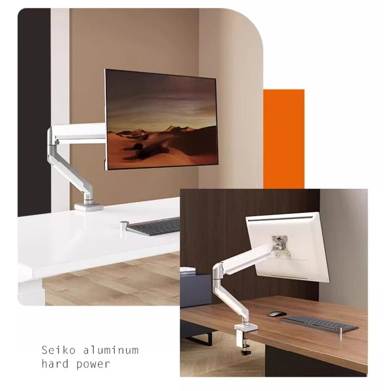 Soporte universal para un solo monitor de hasta 32 pulgadas y 9 kg por pantalla. Soporte de escritorio ajustable para ordenador.