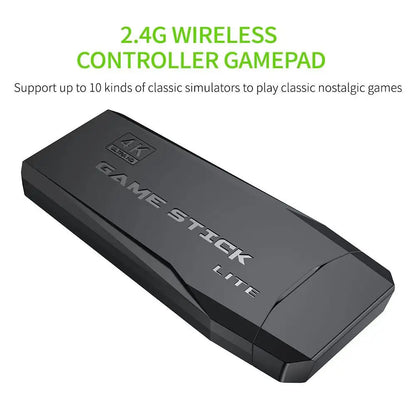 Consola de videojuegos 2.4G con doble mando inalámbrico, 4K, 10.000 juegos, 64 juegos retro de 32 GB para PS1/GBA, regalo de Navidad para niño.