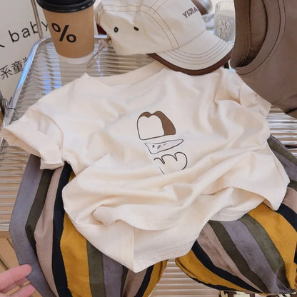 Ropa para niños, niñas y niños de 2 a 8 años, camisetas de manga corta, camisetas casuales de moda para niños pequeños.