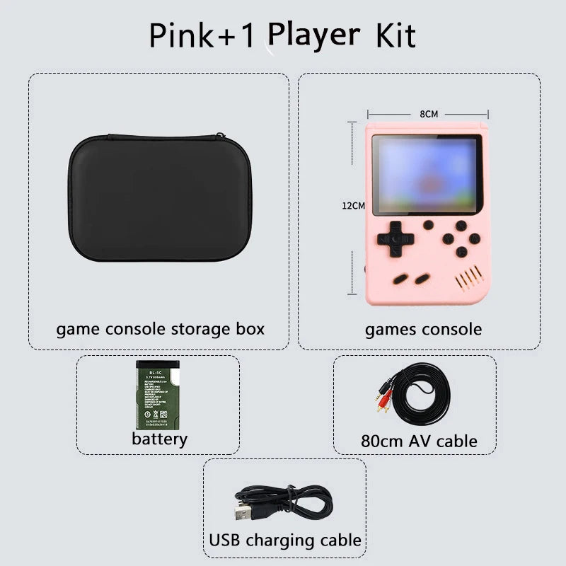 Consola retro arcade de 5 pulgadas con más de 500 juegos clásicos integrados para Game Boy, emulador de TV, videojuegos, reproductor de juegos portátil