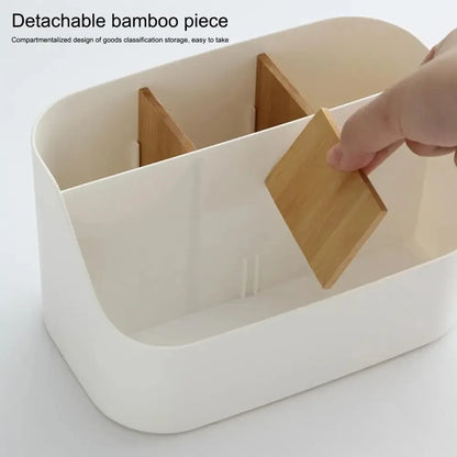Caja de almacenamiento para suministros de oficina, cosméticos, caja organizadora de oficina, cajas de almacenamiento divididas para oficina y sala de estar