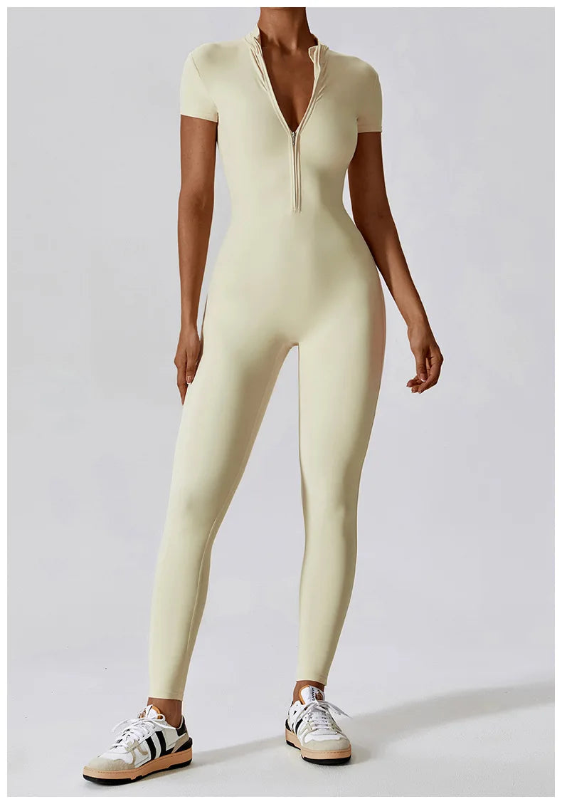 Conjunto de yoga de verano para mujer, ropa deportiva para entrenamiento, mono de gimnasio, mono deportivo siamés para mujer