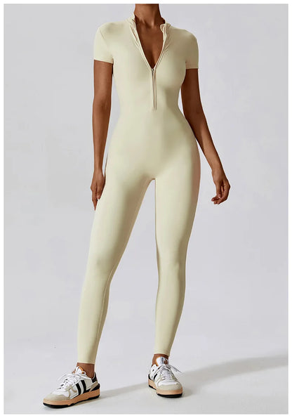 Conjunto de yoga de verano para mujer, ropa deportiva para entrenamiento, mono de gimnasio, mono deportivo siamés para mujer