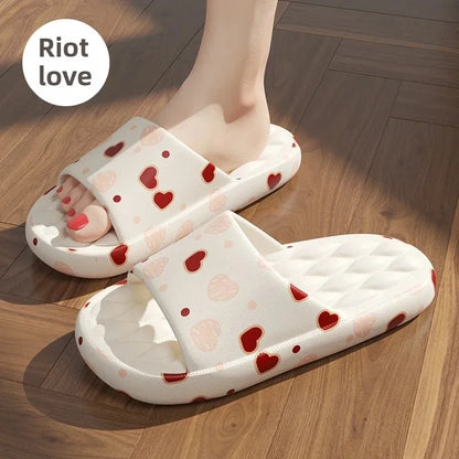 Zapatillas de gran tamaño para uso doméstico, sandalias de verano con suela suave y frescas, antideslizantes para baño, para mujer, para uso al aire libre, cómodas para hombre y mujer.