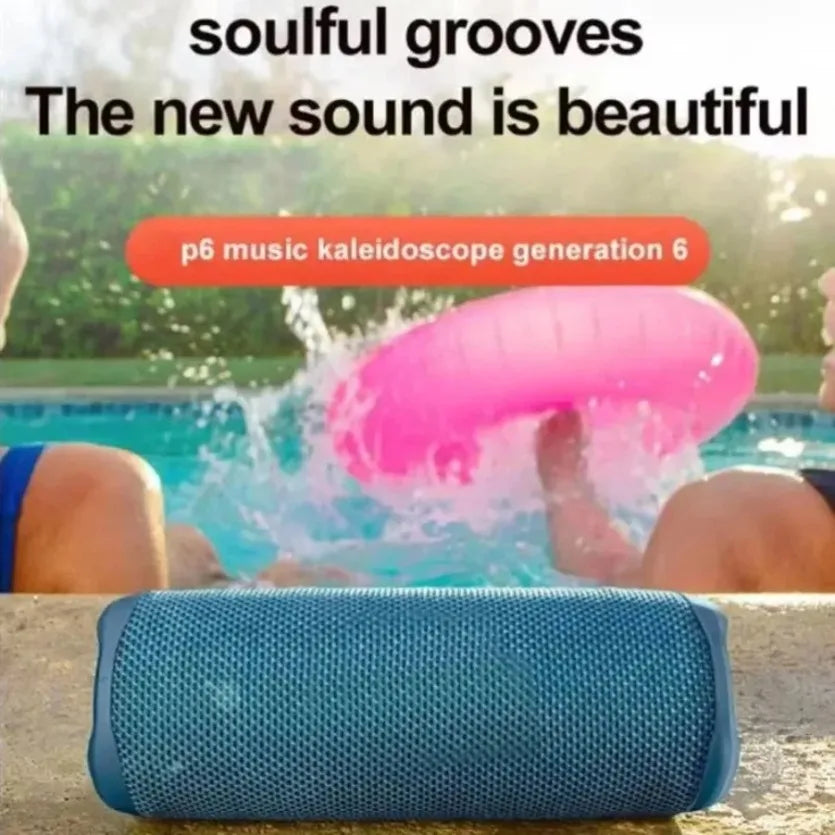XIKCU Flip6 - Altavoz Bluetooth multifunción, audio TWS, caja de sonido para exteriores, subwoofer portátil, altavoz inalámbrico para cine en casa, doble altavoz