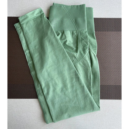 Mallas deportivas para mujer, pantalones de yoga, leggings ajustados sin costuras, suaves, de cintura alta, para gimnasio, entrenamiento, ropa deportiva y fitness.