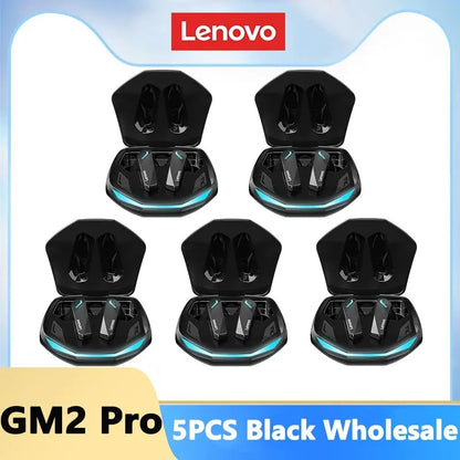 Auriculares deportivos Lenovo GM2 Pro con Bluetooth 5.3, inalámbricos, intraaurales, para juegos, de baja latencia y modo dual, para música. Nuevos.