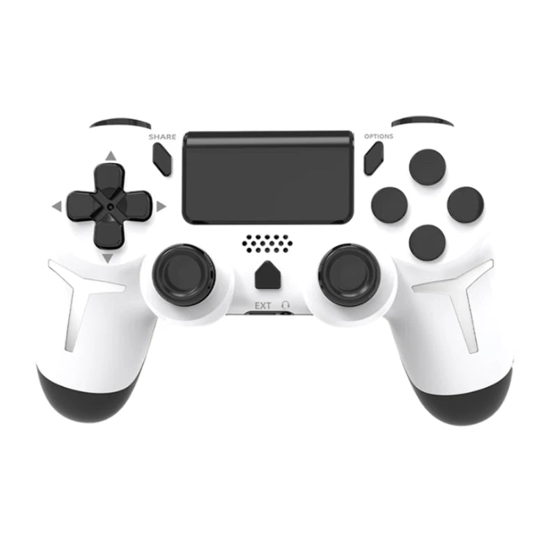GAMINJA Giroscopio de 6 ejes con doble vibración y panel táctil, mando inalámbrico Bluetooth para PS4, PS3, consola, ordenador y PC