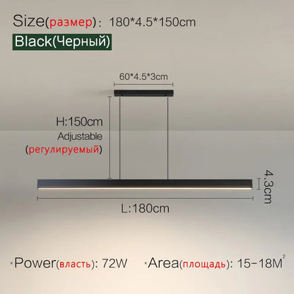 Lámpara de araña para comedor, lámpara nórdica moderna para mesa de comedor, lámpara de bar, luces para restaurante, luces de cocina, lámparas LED de tira para oficina.