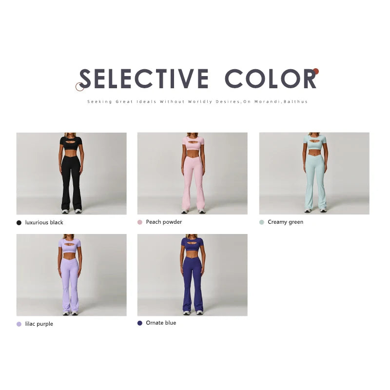 Ctenkevet - Conjunto de 2 piezas de falda corta deportiva para mujer, camiseta push up de secado rápido, conjunto deportivo de dos piezas para yoga