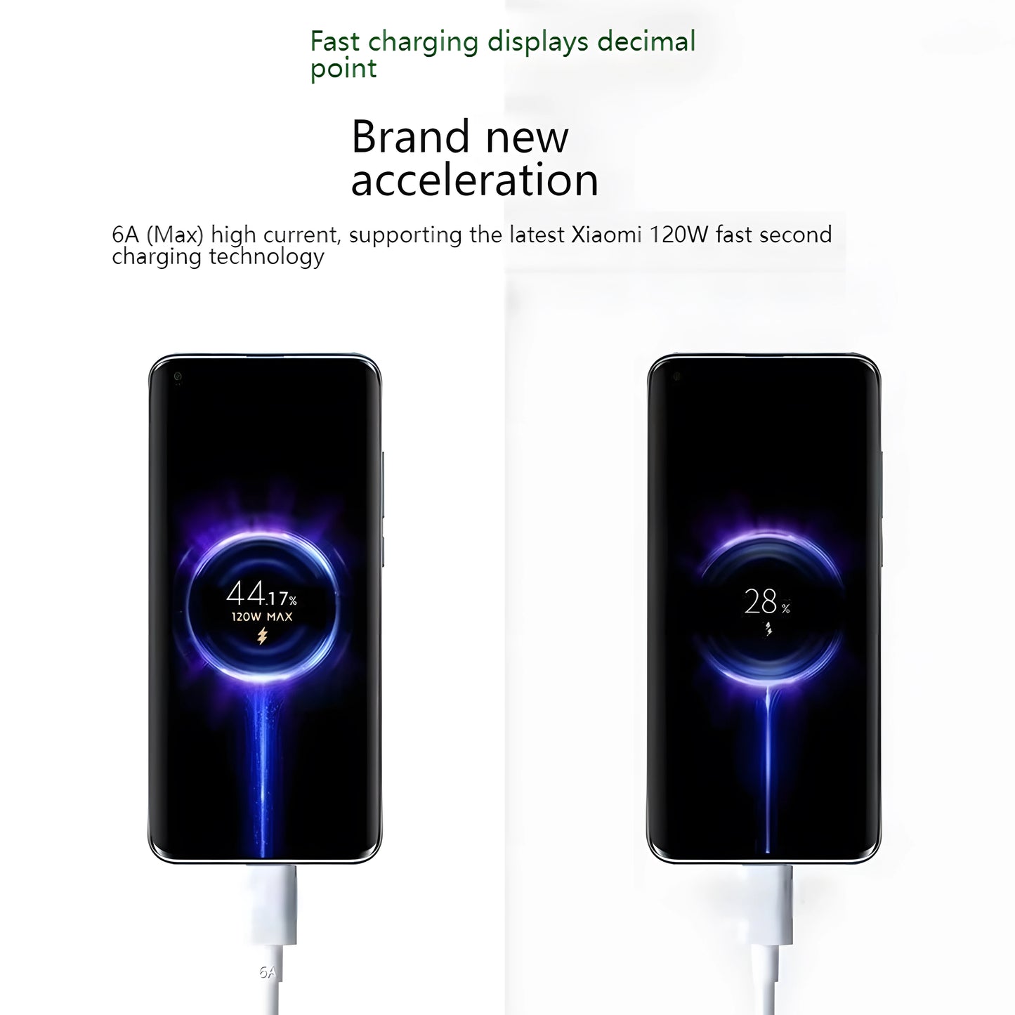 Cable USB tipo C original para Xiaomi de 120 W y 6 A, carga rápida turbo para Mi 15, 14, 13 Ultra Pro, Redmi Note 14, K80, Poco X6