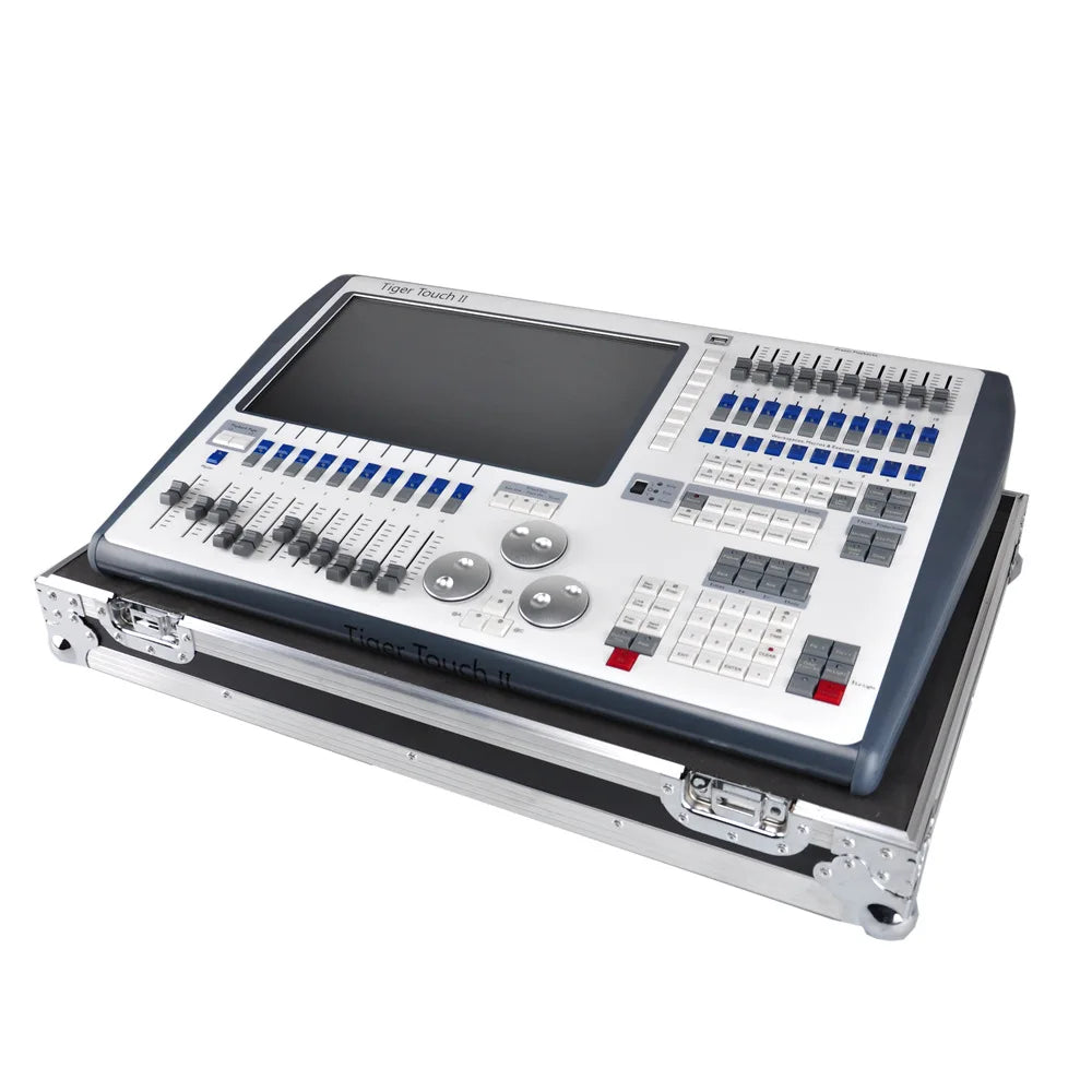 Controlador de iluminación de consola Tiger touch II/controlador de iluminación de escenario de buena calidad, móvil con estuche de transporte gratuito