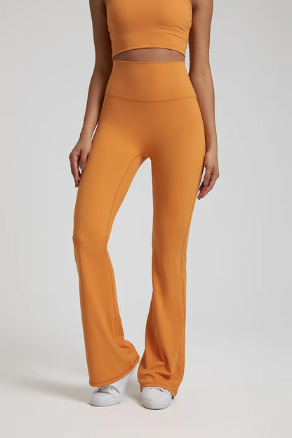 Buttery Soft High Waist Flare Leggings No Front Seam Workout Yoga Flared Pants Full Length Gym Sport Leggings Women Tights
