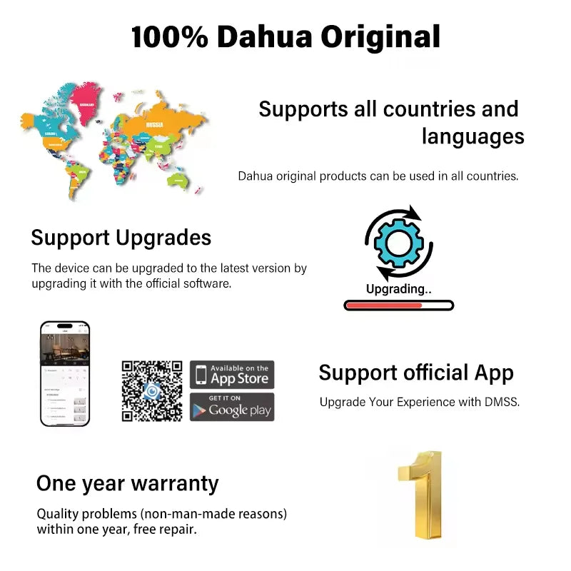 Dahua VTO3311Q-WP: Portero automático IP y Wi-Fi para villas, 2 MP, PoE, vídeo bidireccional H.265, IK08 e IP65, tarjeta IC, aplicación, timbre PoE.